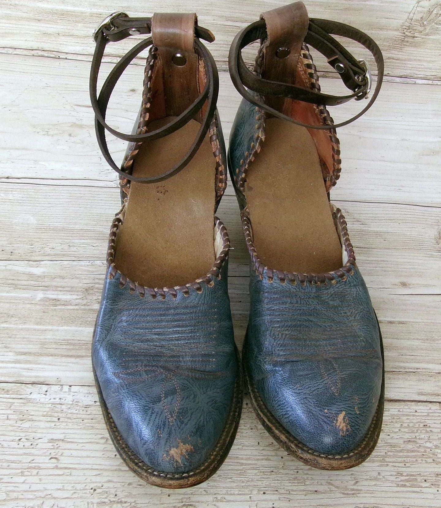 Cowgirl Boot Mules (Size 6-6.5) #mu37 handcrafted from cowboy boots. Shop  at ChrisThompsonBags.com and buy the best ["6-6.5","mules"] at Chris Thompson Bags.