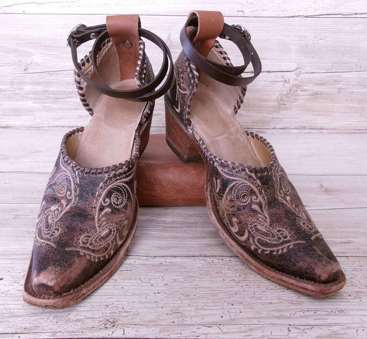 Cowgirl Boot Mules (Size 6.5-7) #mu39 handcrafted from cowboy boots. Shop  at ChrisThompsonBags.com and buy the best ["6.5-7","mules"] at Chris Thompson Bags.
