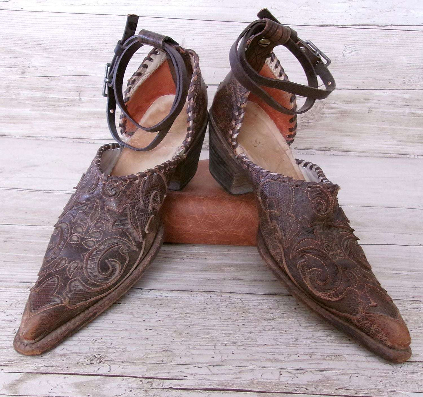 Cowgirl Boot Mules (Size 6.5-7) #mu40 handcrafted from cowboy boots. Shop  at ChrisThompsonBags.com and buy the best ["6.5-7","mules"] at Chris Thompson Bags.