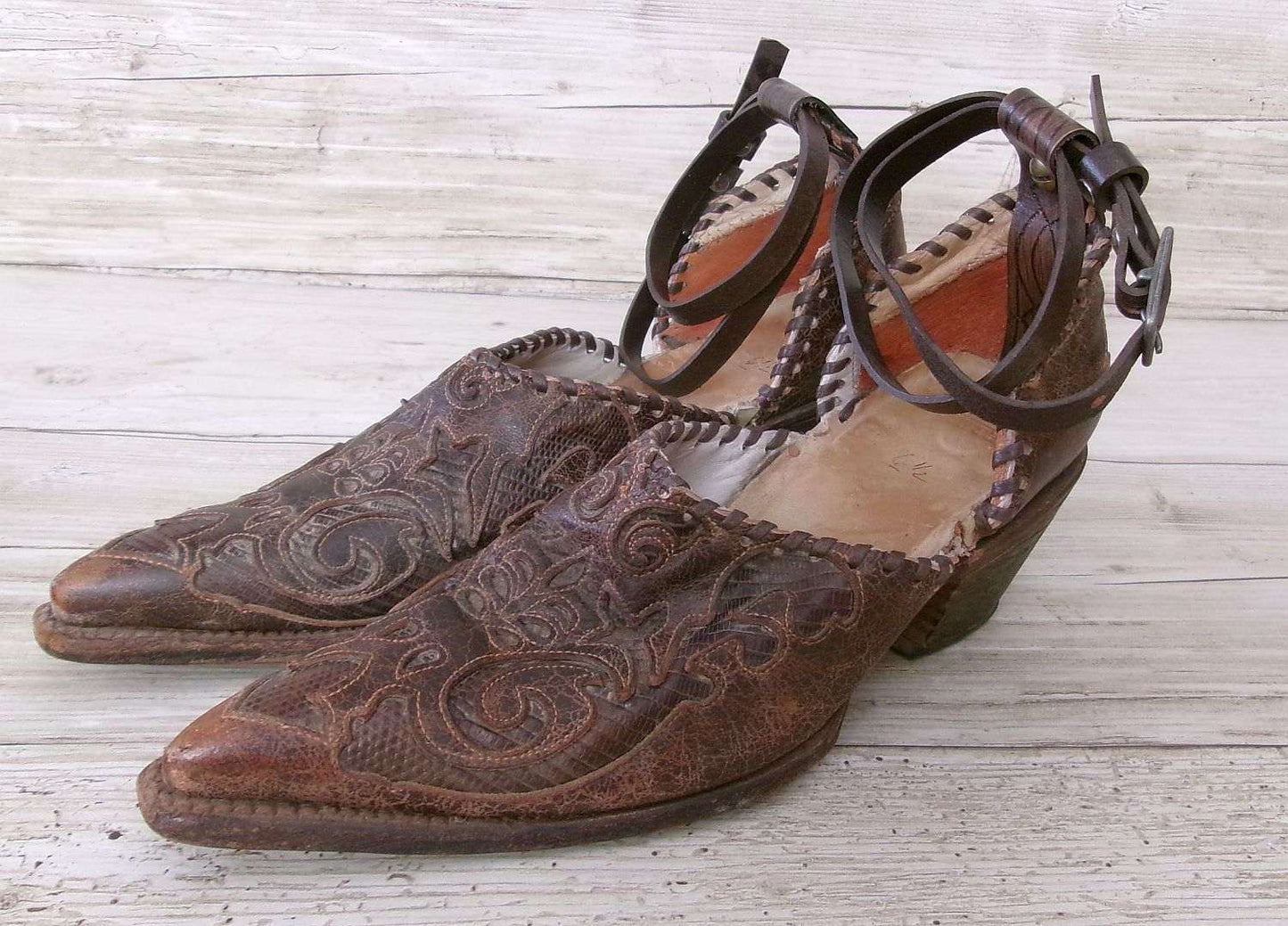 Cowgirl Boot Mules (Size 6.5-7) #mu40 handcrafted from cowboy boots. Shop  at ChrisThompsonBags.com and buy the best ["6.5-7","mules"] at Chris Thompson Bags.