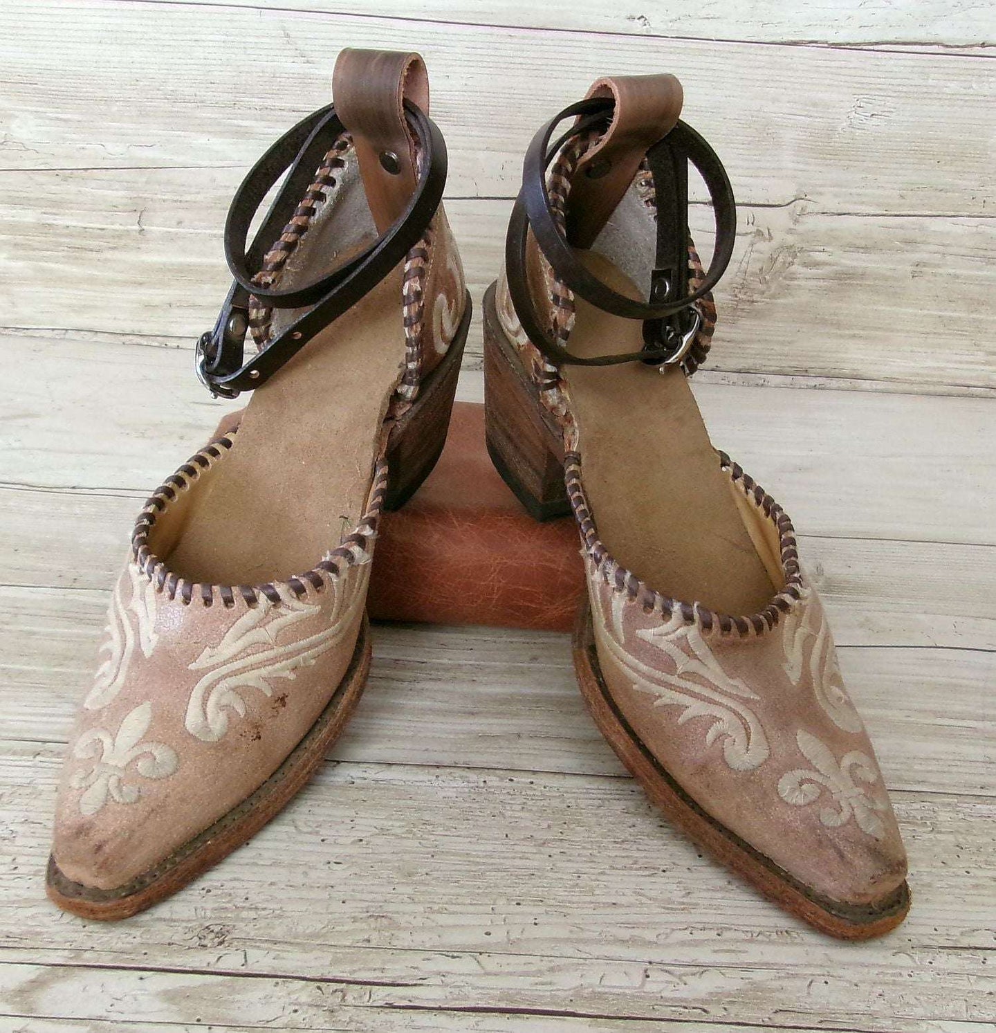 Cowgirl Boot Mules (Size 6.5-7) #mu41 handcrafted from cowboy boots. Shop  at ChrisThompsonBags.com and buy the best ["6.5-7","mules"] at Chris Thompson Bags.