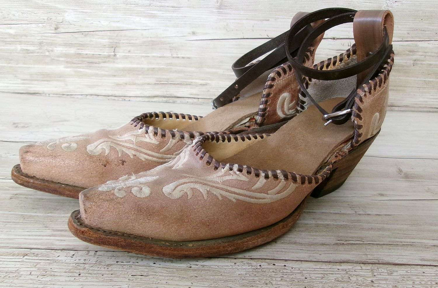 Cowgirl Boot Mules (Size 6.5-7) #mu41 handcrafted from cowboy boots. Shop  at ChrisThompsonBags.com and buy the best ["6.5-7","mules"] at Chris Thompson Bags.