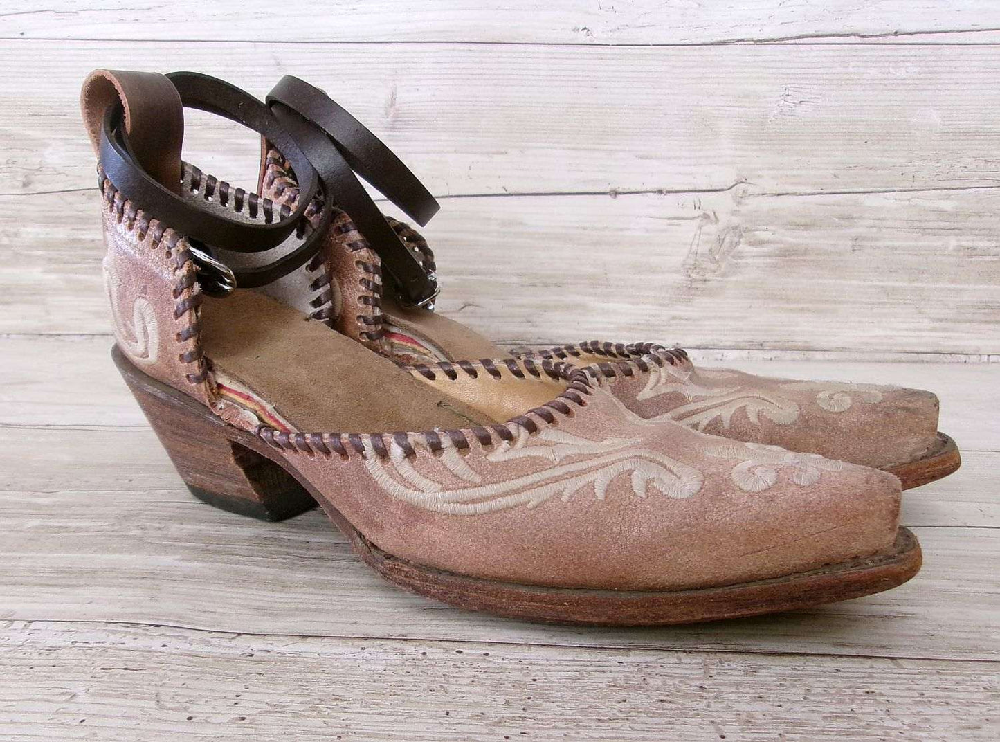 Cowgirl Boot Mules (Size 6.5-7) #mu41 handcrafted from cowboy boots. Shop  at ChrisThompsonBags.com and buy the best ["6.5-7","mules"] at Chris Thompson Bags.