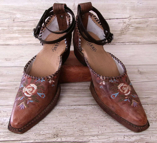 Cowgirl Boot Mules (Size 6.5-7) #mu42 handcrafted from cowboy boots. Shop  at ChrisThompsonBags.com and buy the best ["6.5-7","mules"] at Chris Thompson Bags.