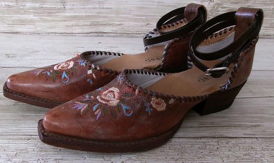 Cowgirl Boot Mules (Size 6.5-7) #mu42