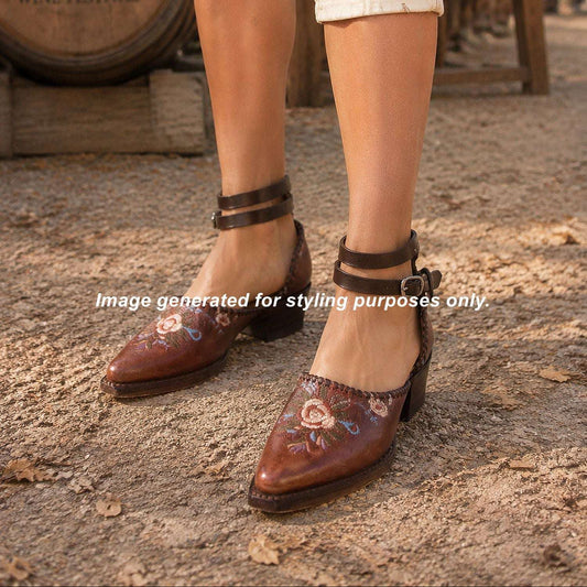 Cowgirl Boot Mules (Size 6.5-7) #mu42 handcrafted from cowboy boots. Shop  at ChrisThompsonBags.com and buy the best ["6.5-7","mules"] at Chris Thompson Bags.