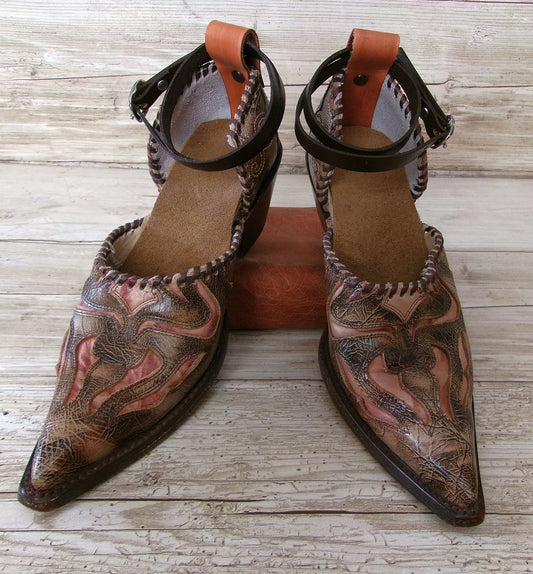 Cowgirl Boot Mules (Size 7-7.5) #mu43