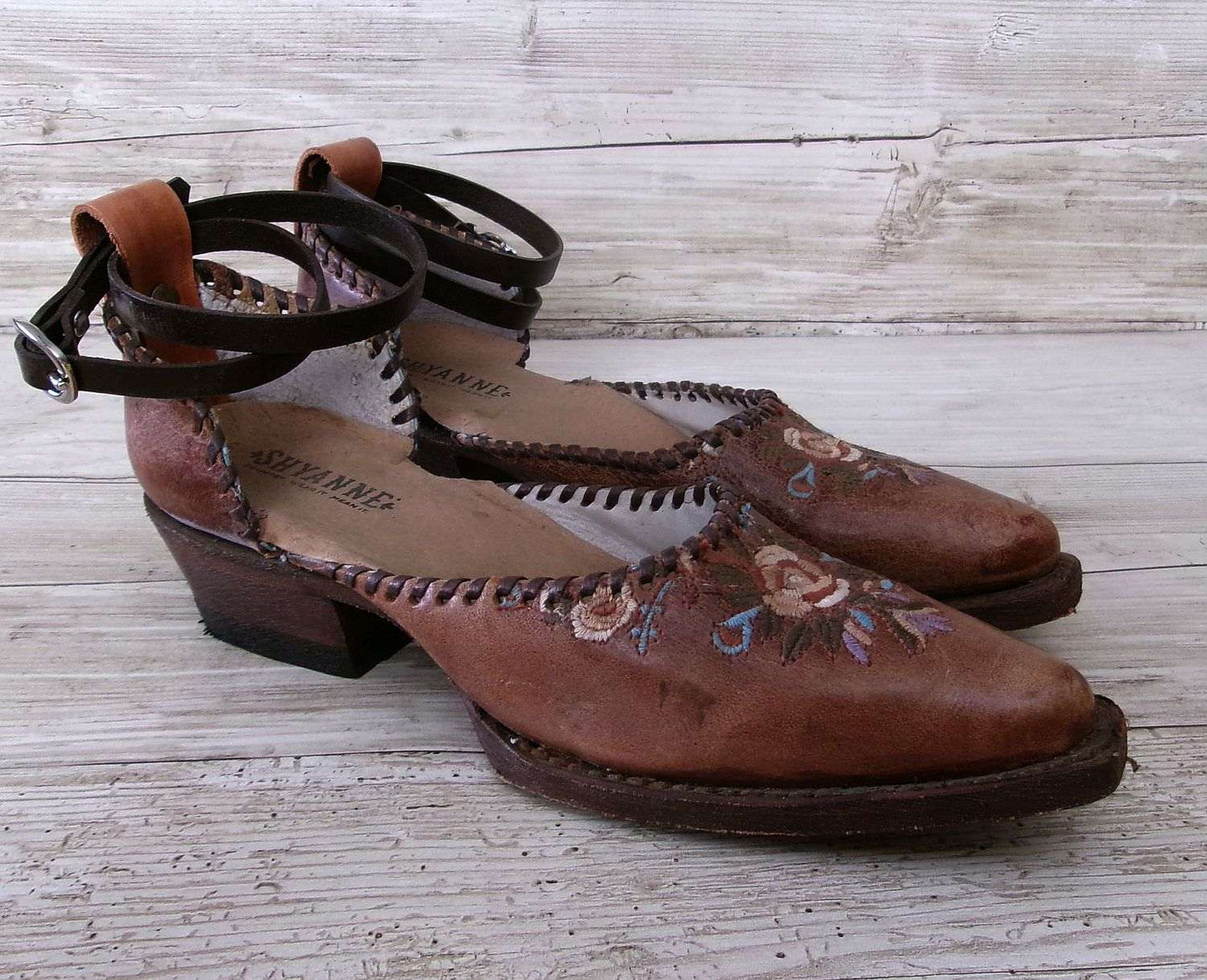 Cowgirl Boot Mules (Size 6-6.5) #mu46 handcrafted from cowboy boots. Shop  at ChrisThompsonBags.com and buy the best ["6-6.5","mules"] at Chris Thompson Bags.