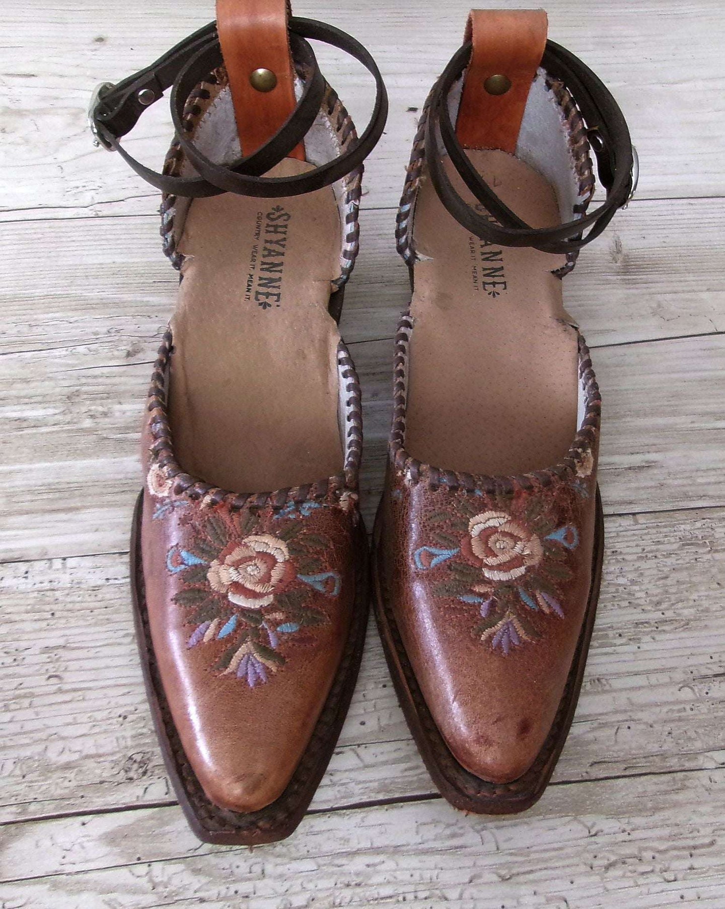 Cowgirl Boot Mules (Size 6-6.5) #mu46 handcrafted from cowboy boots. Shop  at ChrisThompsonBags.com and buy the best ["6-6.5","mules"] at Chris Thompson Bags.