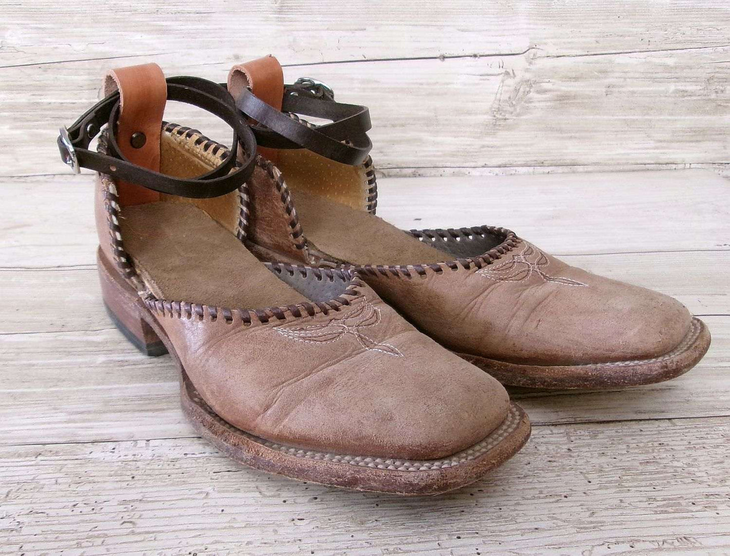 Cowgirl Boot Mules (Size 6.5-7) #mu47 handcrafted from cowboy boots. Shop  at ChrisThompsonBags.com and buy the best ["6.5-7","mules"] at Chris Thompson Bags.