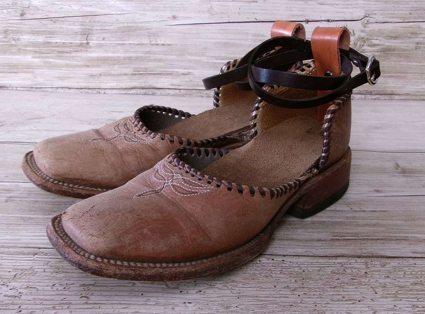Cowgirl Boot Mules (Size 6.5-7) #mu47 handcrafted from cowboy boots. Shop  at ChrisThompsonBags.com and buy the best ["6.5-7","mules"] at Chris Thompson Bags.