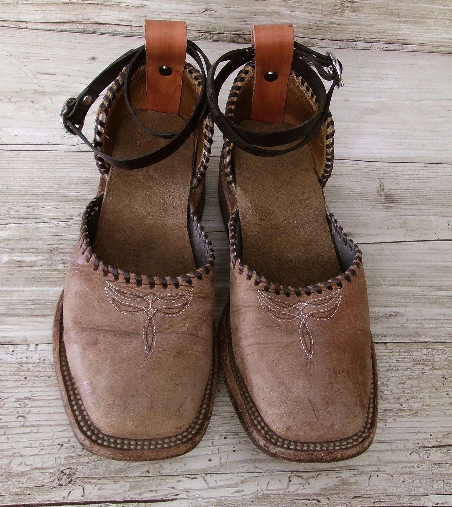 Cowgirl Boot Mules (Size 6.5-7) #mu47 handcrafted from cowboy boots. Shop  at ChrisThompsonBags.com and buy the best ["6.5-7","mules"] at Chris Thompson Bags.