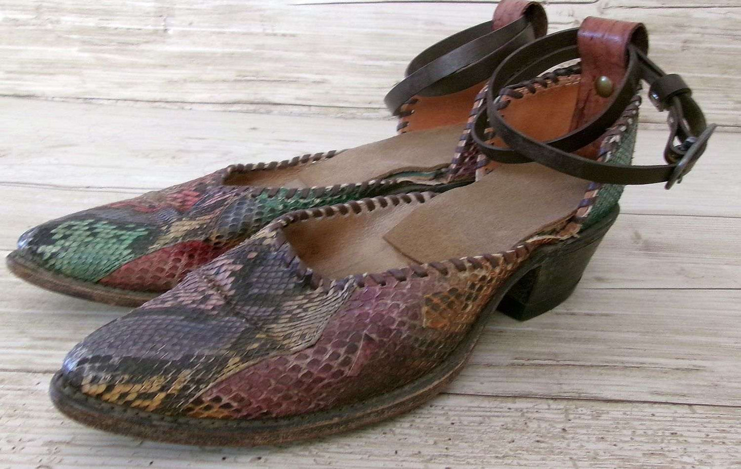Cowgirl Boot Mules (Size 7-7.5) #mu48 handcrafted from cowboy boots. Shop  at ChrisThompsonBags.com and buy the best ["7-7.5","mules"] at Chris Thompson Bags.