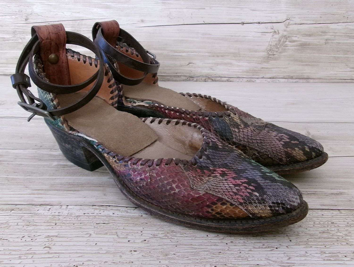 Cowgirl Boot Mules (Size 7-7.5) #mu48 handcrafted from cowboy boots. Shop  at ChrisThompsonBags.com and buy the best ["7-7.5","mules"] at Chris Thompson Bags.