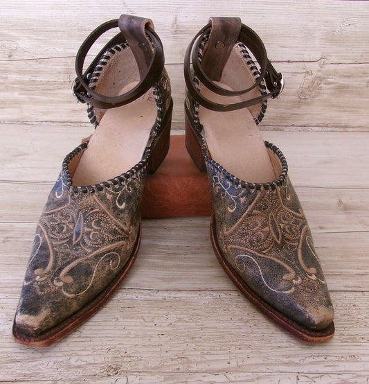 Cowgirl Boot Mules (Size 7-7.5) #mu49