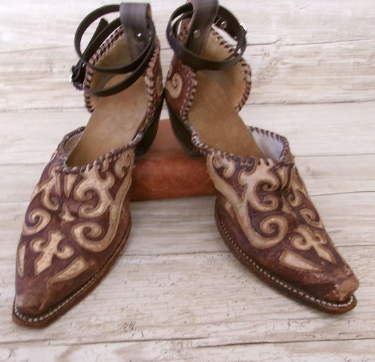 Cowgirl Boot Mules (Size 8-8.5) #mu52