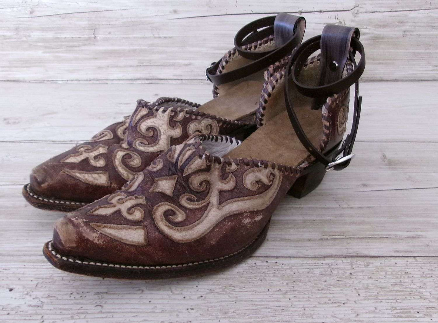Cowgirl Boot Mules (Size 8-8.5) #mu52 handcrafted from cowboy boots. Shop  at ChrisThompsonBags.com and buy the best ["mules","Size 8-8.5"] at Chris Thompson Bags.