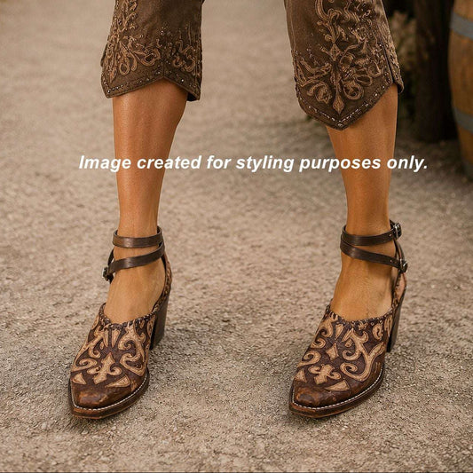 Cowgirl Boot Mules (Size 8-8.5) #mu52 handcrafted from cowboy boots. Shop  at ChrisThompsonBags.com and buy the best ["mules","Size 8-8.5"] at Chris Thompson Bags.