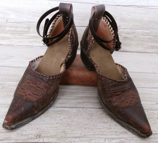 Cowgirl Boot Mules (Size 8-8.5 Wide) #mu53
