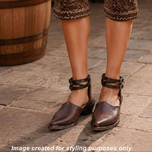 Cowgirl Boot Mules (Size 8-8.5 Wide) #mu53 handcrafted from cowboy boots. Shop  at ChrisThompsonBags.com and buy the best ["mules","Size 8-8.5","wide"] at Chris Thompson Bags.