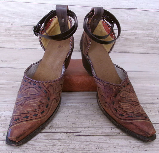Cowgirl Boot Mules (Size 8.5-9) #mu54