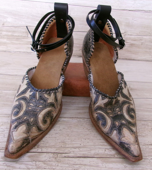 Cowgirl Boot Mules (Size 9-9.5) #mu55