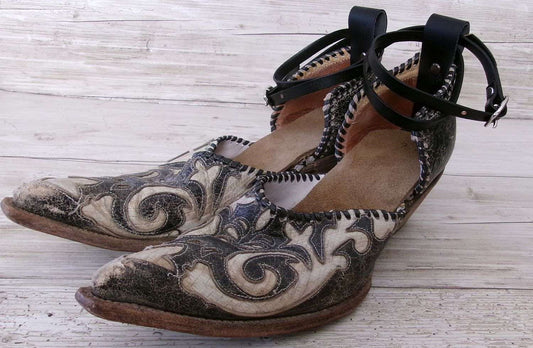 Cowgirl Boot Mules (Size 9-9.5) #mu55 handcrafted from cowboy boots. Shop  at ChrisThompsonBags.com and buy the best ["9-9.5","mules"] at Chris Thompson Bags.