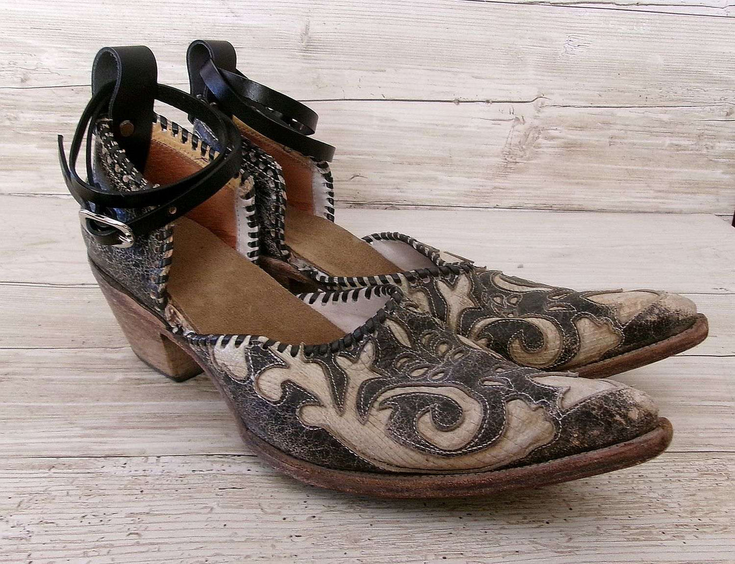 Cowgirl Boot Mules (Size 9-9.5) #mu55 handcrafted from cowboy boots. Shop  at ChrisThompsonBags.com and buy the best ["9-9.5","mules"] at Chris Thompson Bags.