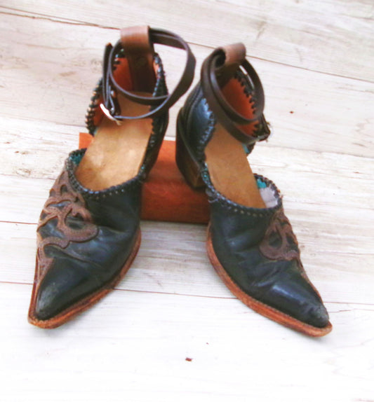 Cowgirl Boot Mules (Size 6.6.5) #mu57