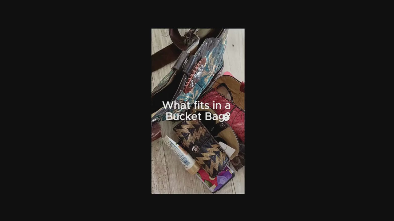Load video: all the things that fit in a bucket bag