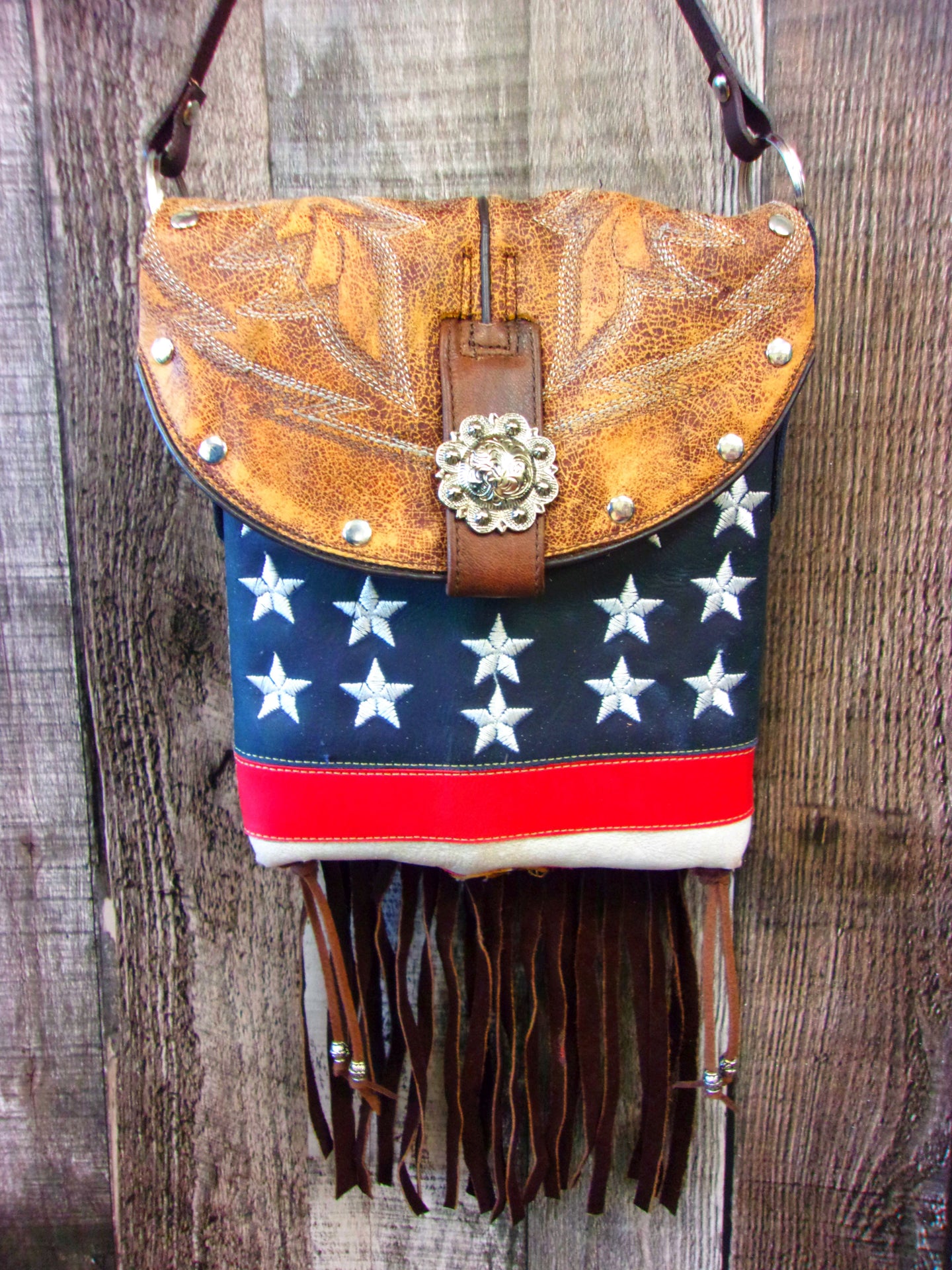 Small Cowboy Boot Purse with Fringe sm256