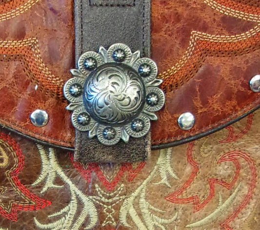 Small Cowboy Boot Purse with Fringe sm268 - Chris Thompson Bags