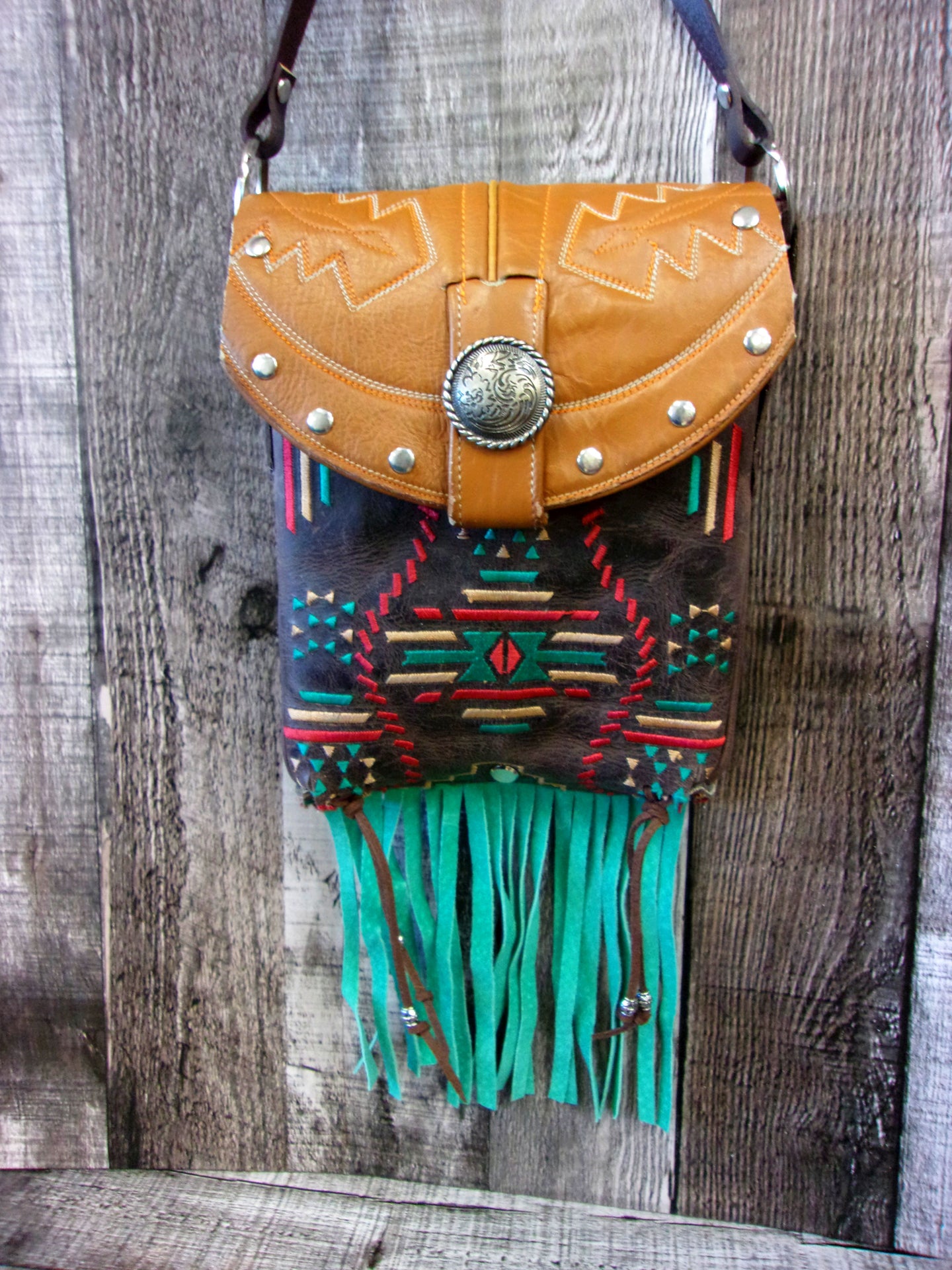 Small Cowboy Boot Purse with Fringe sm269