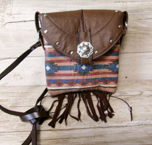 Small Cowboy Boot Purse with Fringe sm309