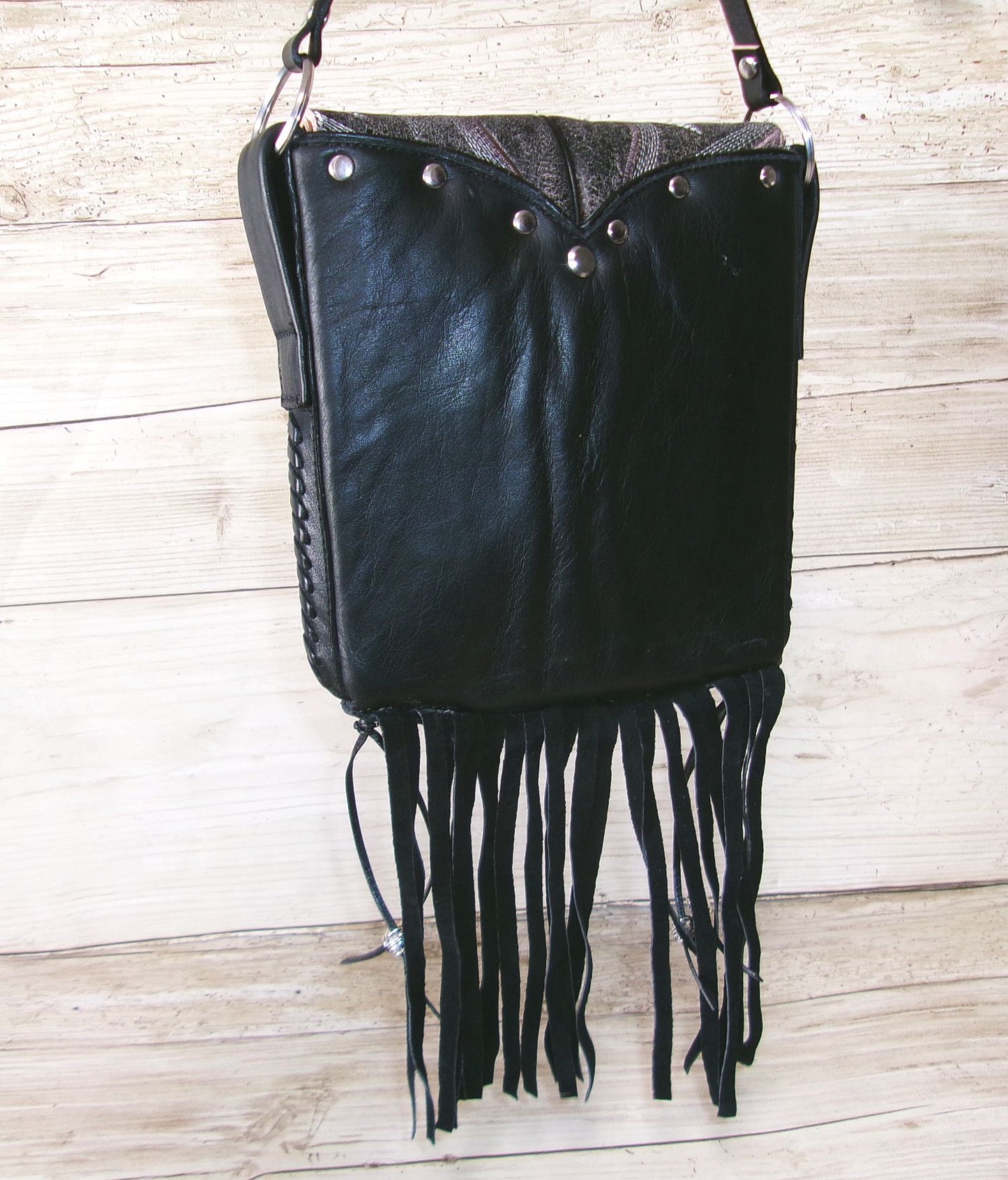 Small Cowboy Boot Purse with Fringe sm336
