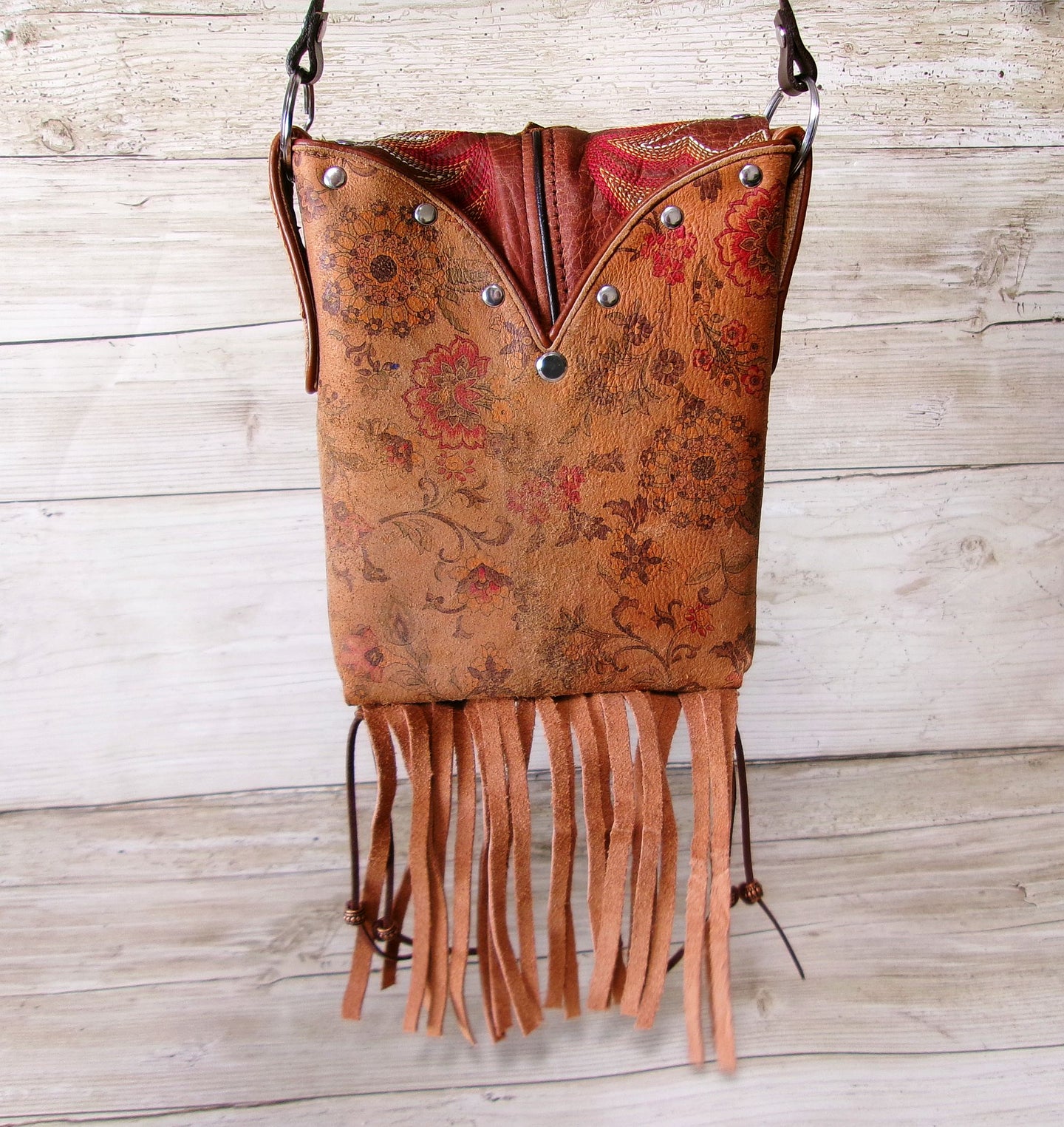 Small Cowboy Boot Purse with Fringe sm340