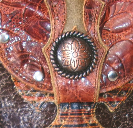 Small Cowboy Boot Purse with Fringe sm344 handcrafted from cowboy boots. Shop Handbags, Wallets & Cases at ChrisThompsonBags.com and buy the best ["Crossbody","fringe","Small"] at Chris Thompson Bags.