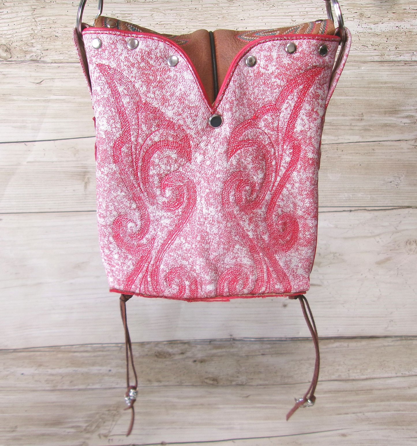 Small Cowboy Boot Purse with Fringe sm352