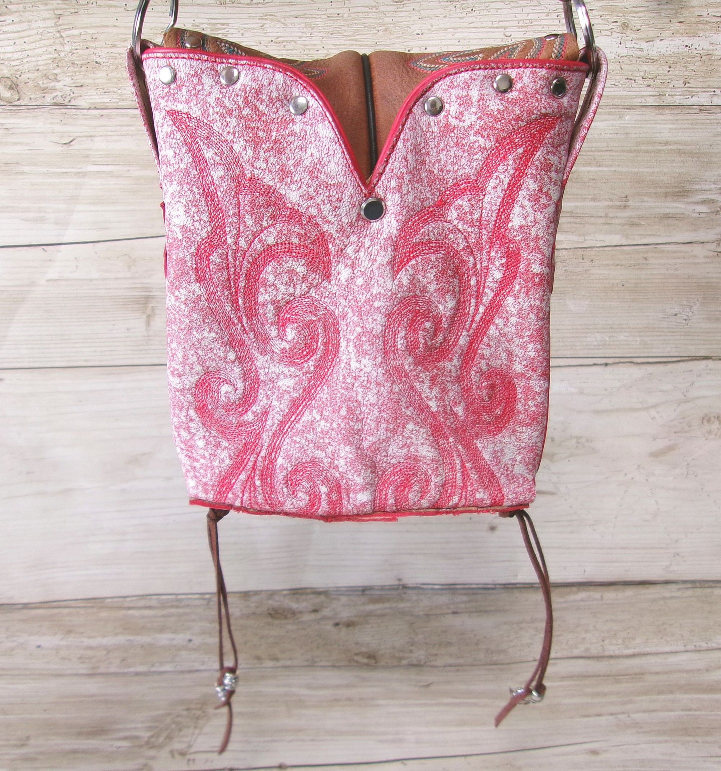 Small Cowboy Boot Purse with Fringe sm352