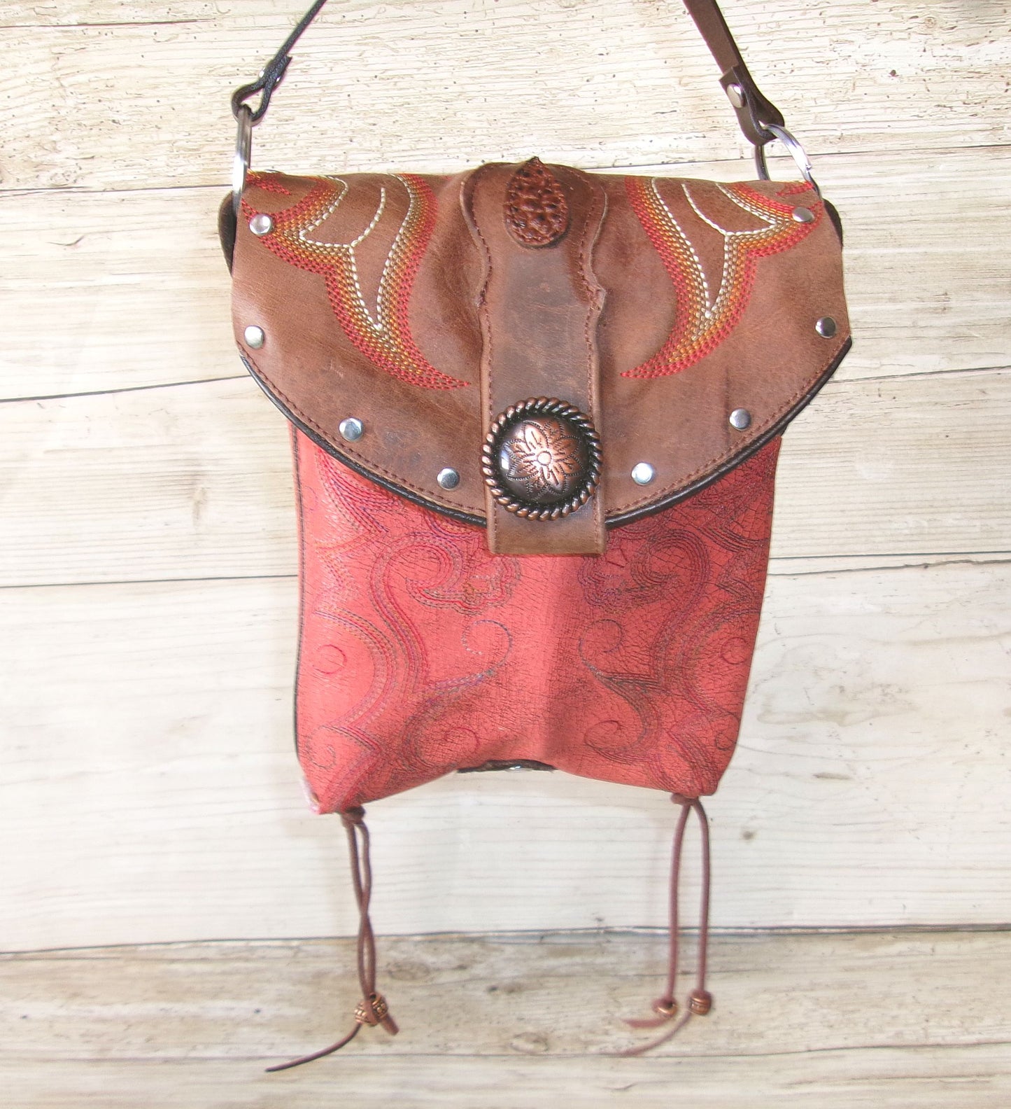Small Cowboy Boot Purse with Fringe sm353