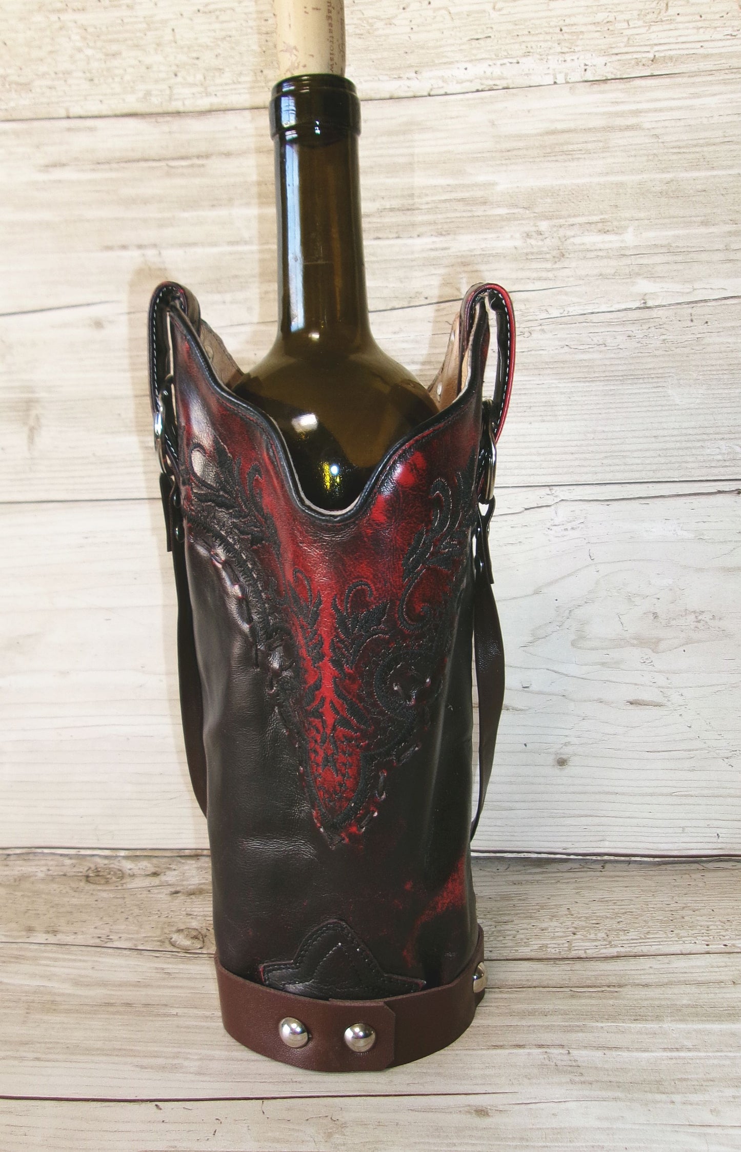 Cowboy Boot Wine Tote wt875