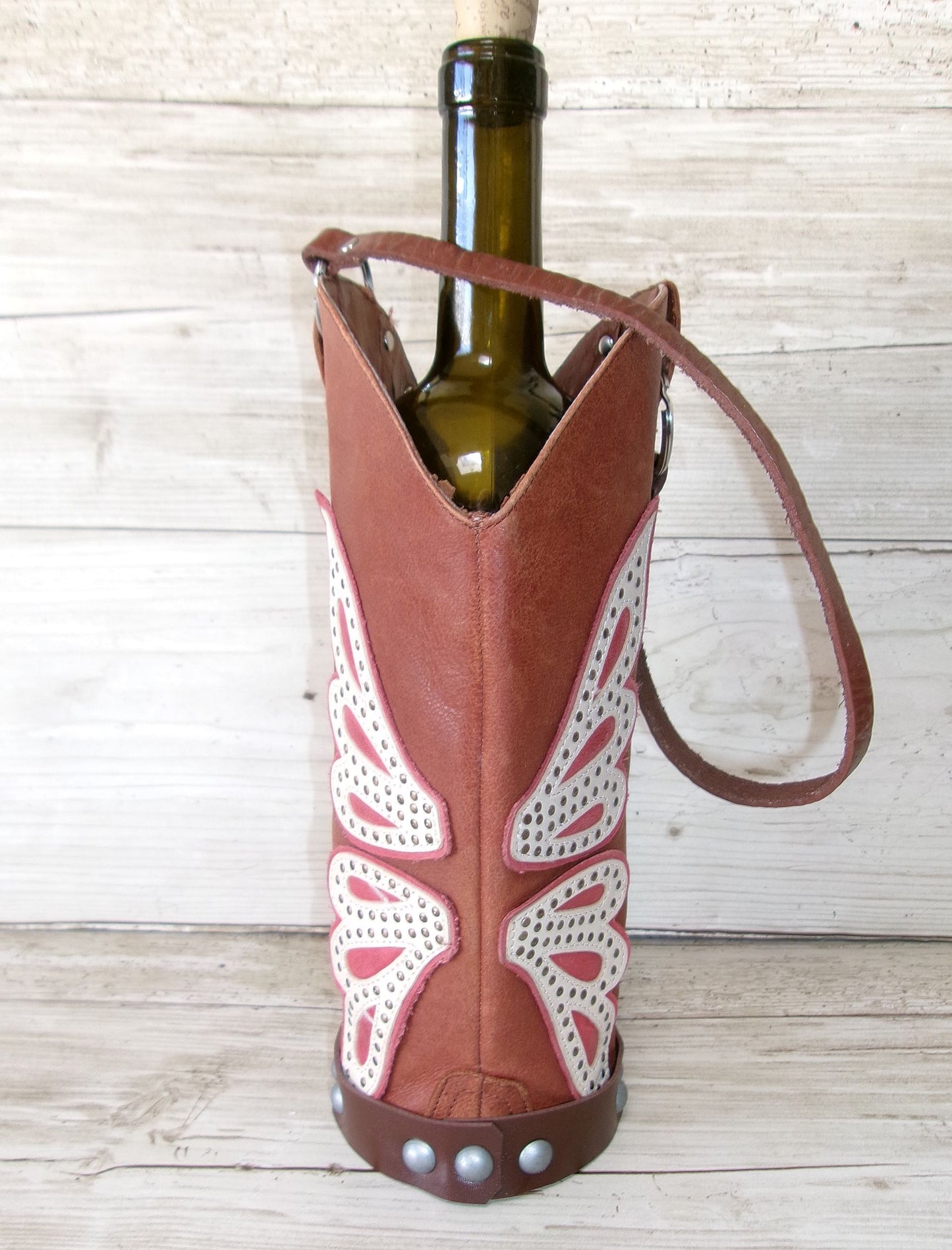 Cowboy Boot Wine Tote wt879