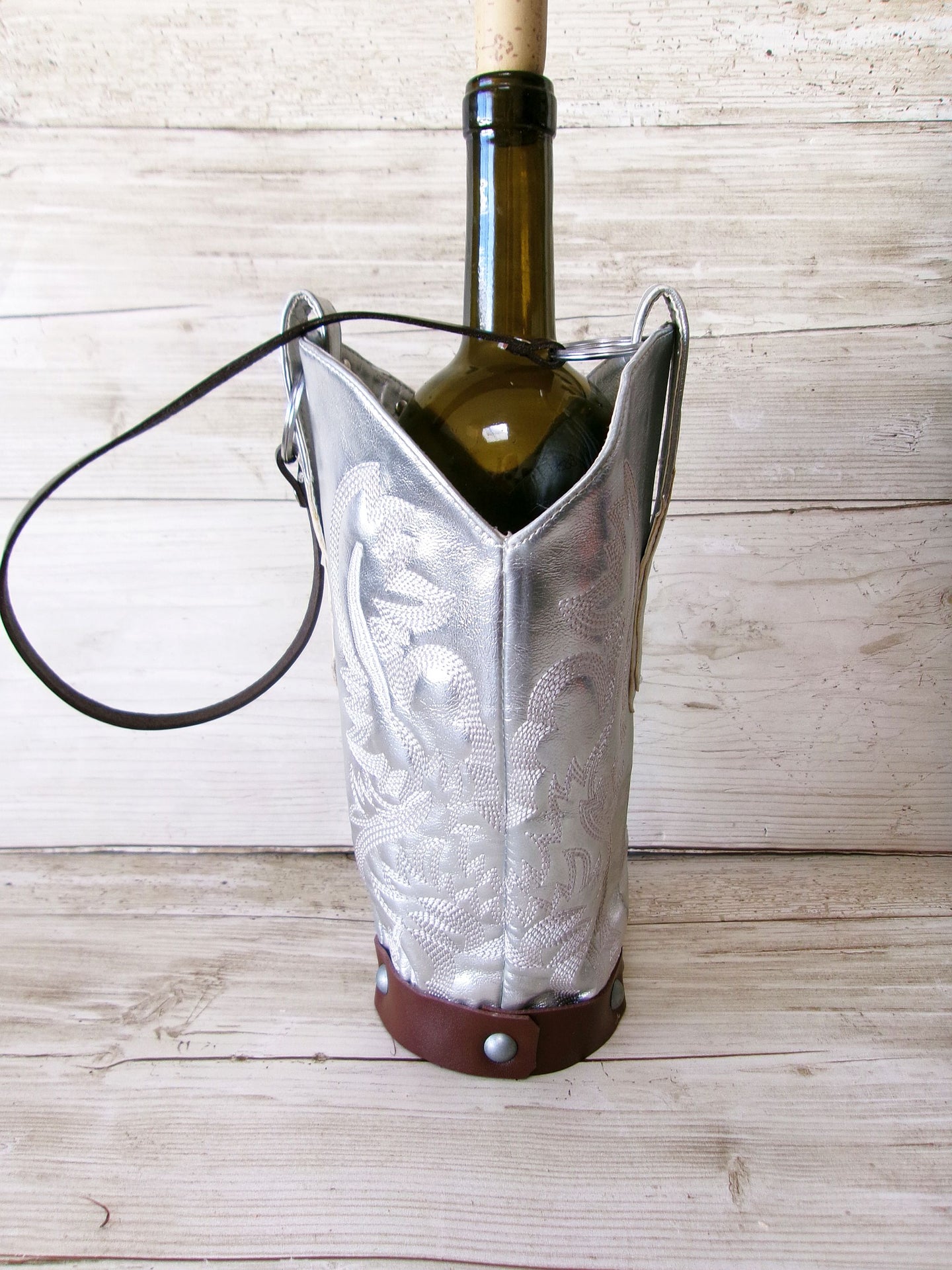 Cowboy Boot Wine Tote wt883