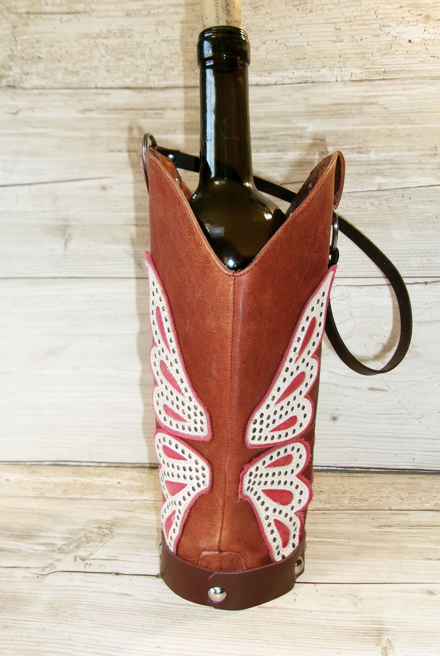 Cowboy Boot Wine Tote wt895
