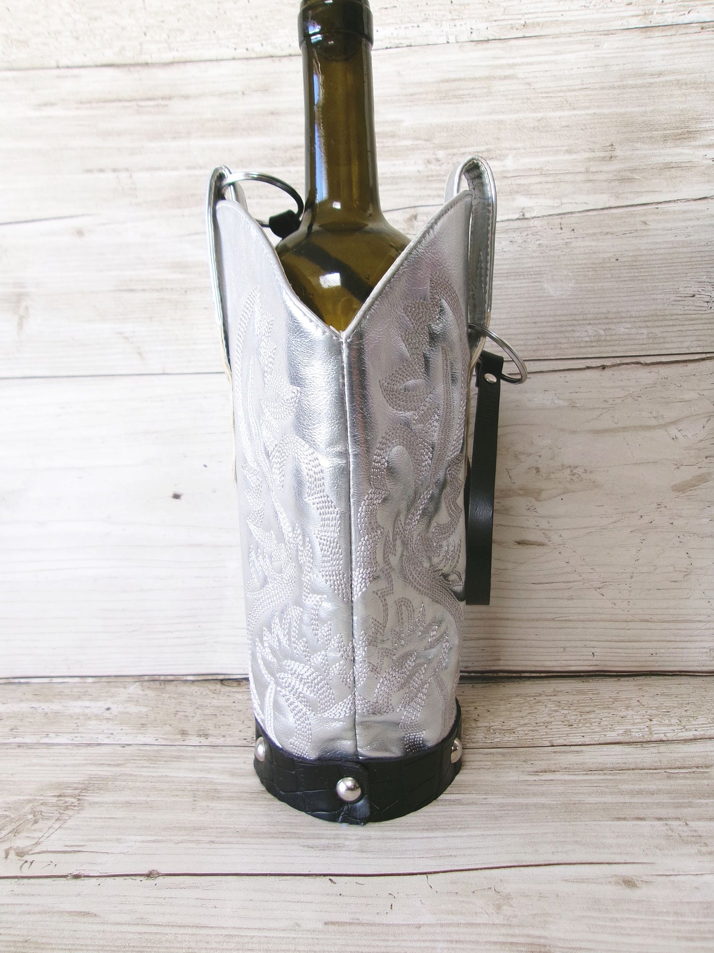 Cowboy Boot Wine Tote wt916