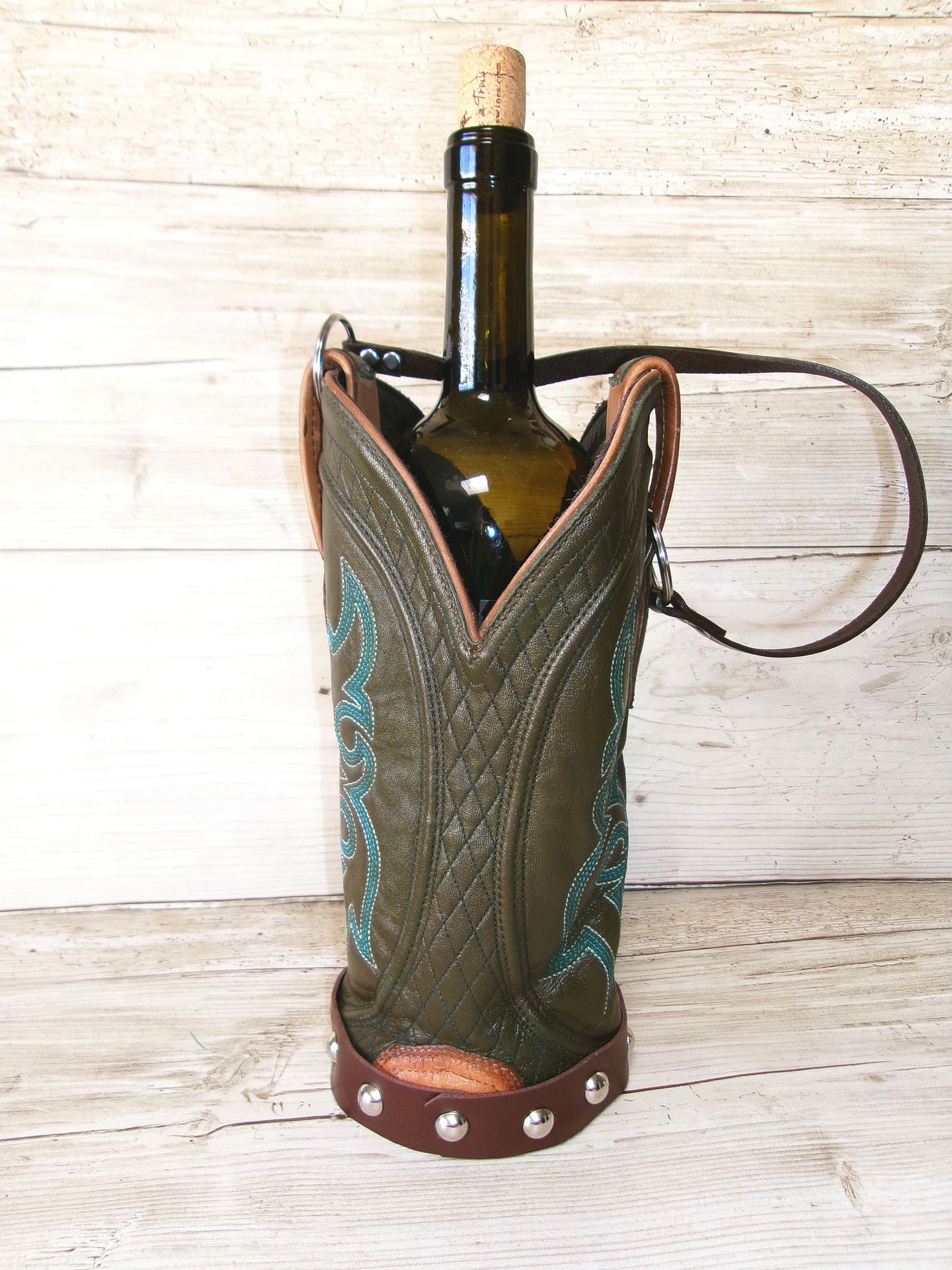 Cowboy Boot Wine Tote wt927