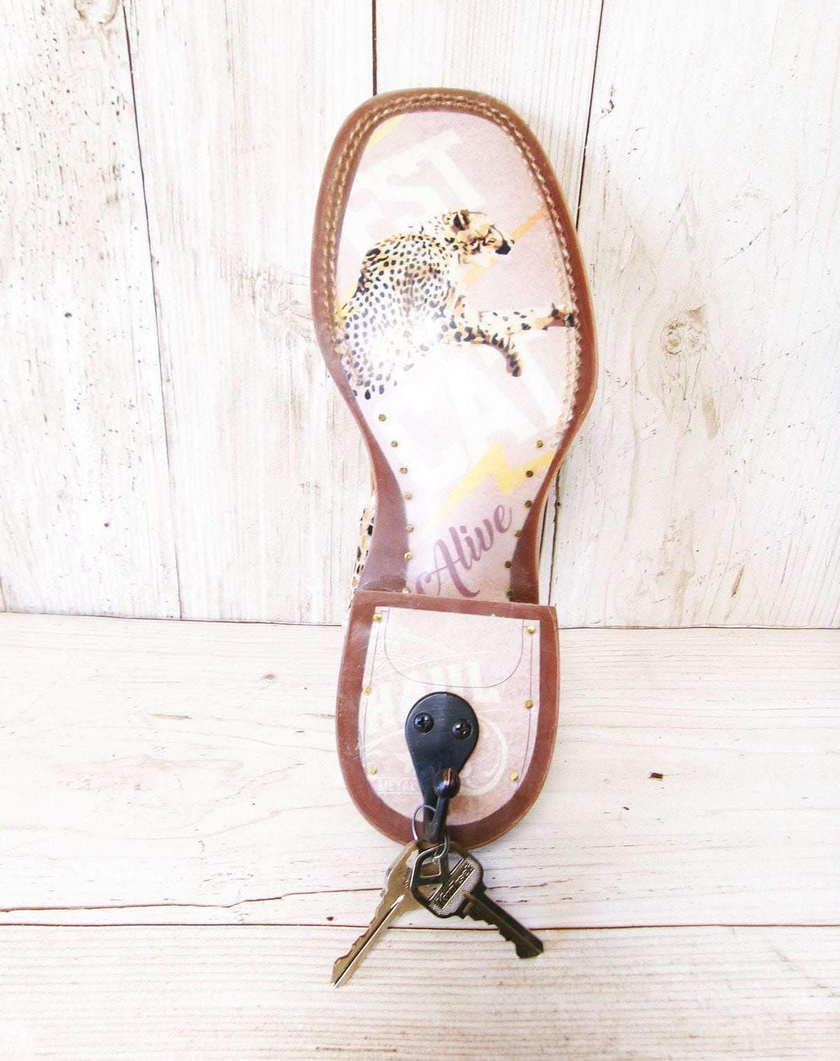 Tin Haul Wall Hook TH38 handcrafted from cowboy boots. Shop  at ChrisThompsonBags.com and buy the best ["Hanger","Hook","Key","Stocking Holder","Tin Haul Boot"] at Chris Thompson Bags.