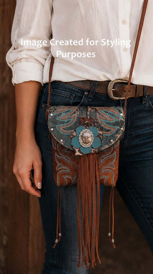 Small Cowboy Boot Purse TX01