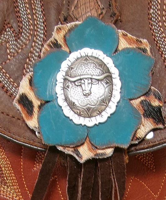 Small Cowboy Boot Purse TX06 handcrafted from cowboy boots. Shop Handbags, Wallets & Cases at ChrisThompsonBags.com and buy the best ["Crossbody","fringe","longhorn","Small"] at Chris Thompson Bags.
