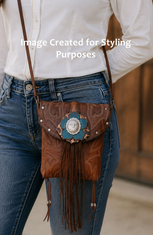 Small Cowboy Boot Purse TX06